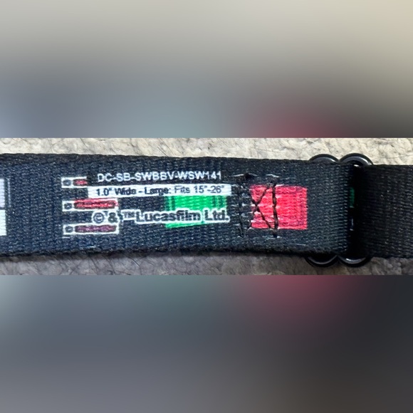 Buckle-Down Star Wars Darth Vader pet collar size large - Picture 6 of 6
